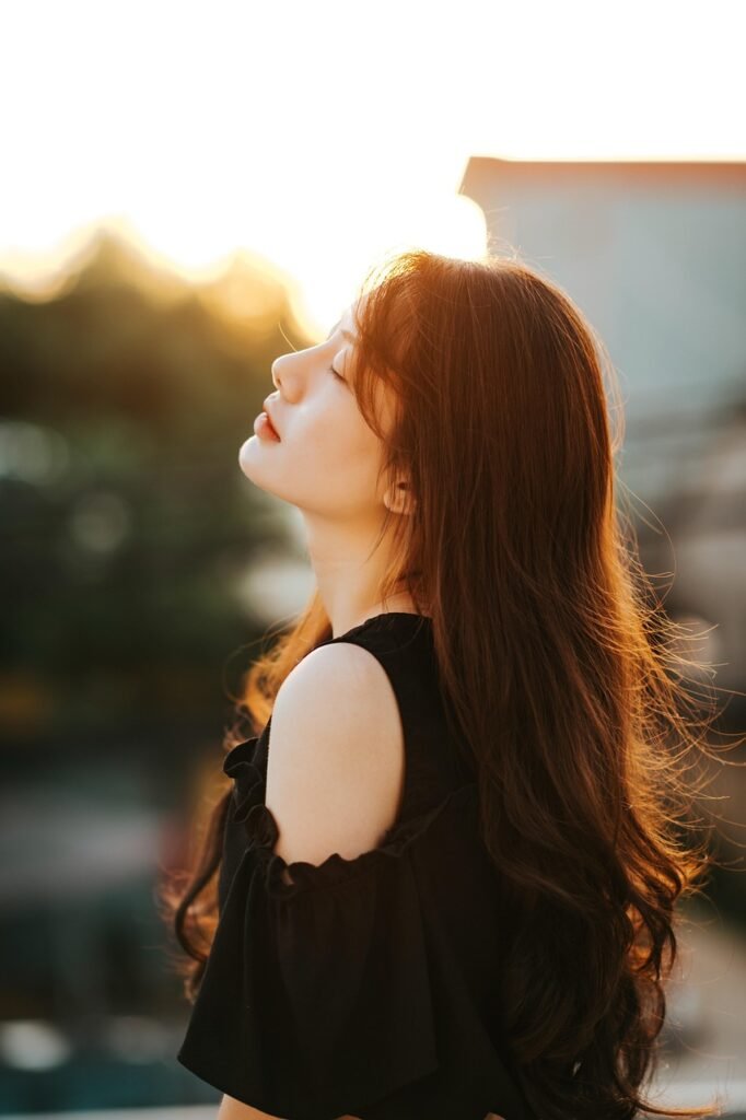 girl, sad girl, beauty, portrait, profile, sunny, summer, nature, sunshine, sunlight, hair, lonely, sad, woman, beautiful